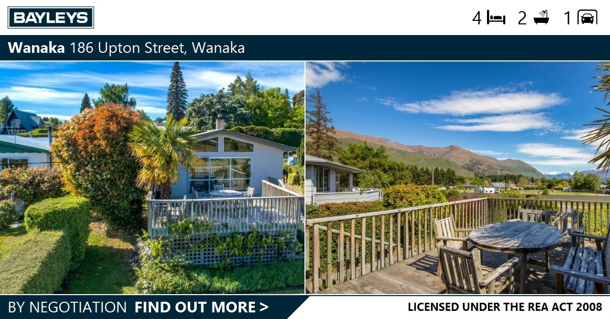 Residential Auction 186 Upton Street, Wanaka, Wanaka Bayleys