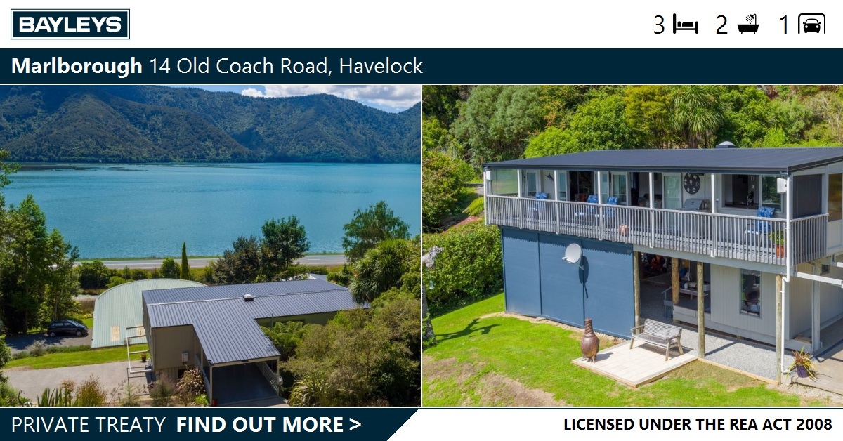 Our vendors have purchased - 14 Old Coach Road, Havelock | Be Marlborough  Ltd