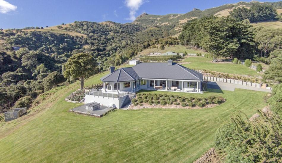 Commanding position  grand residence 131A Stony Bay Road  Akaroa