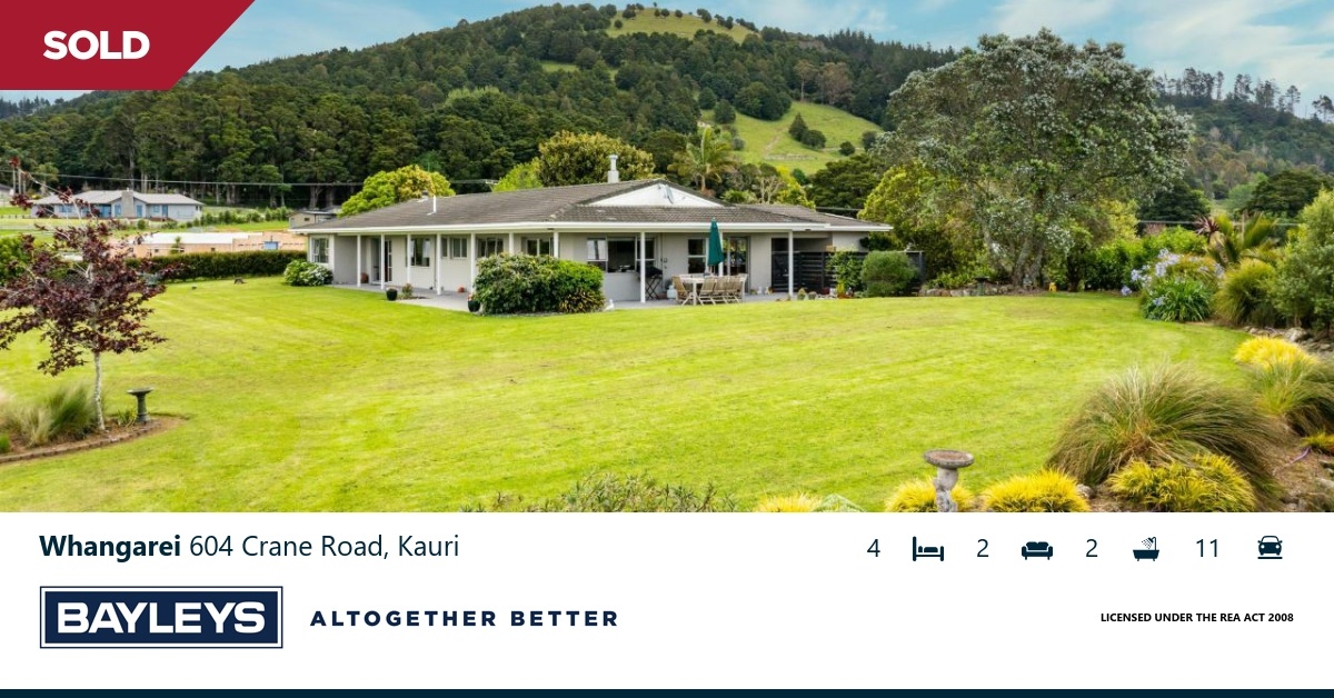 Residential For Sale by Negotiation 604 Crane Road, Kauri, Whangarei