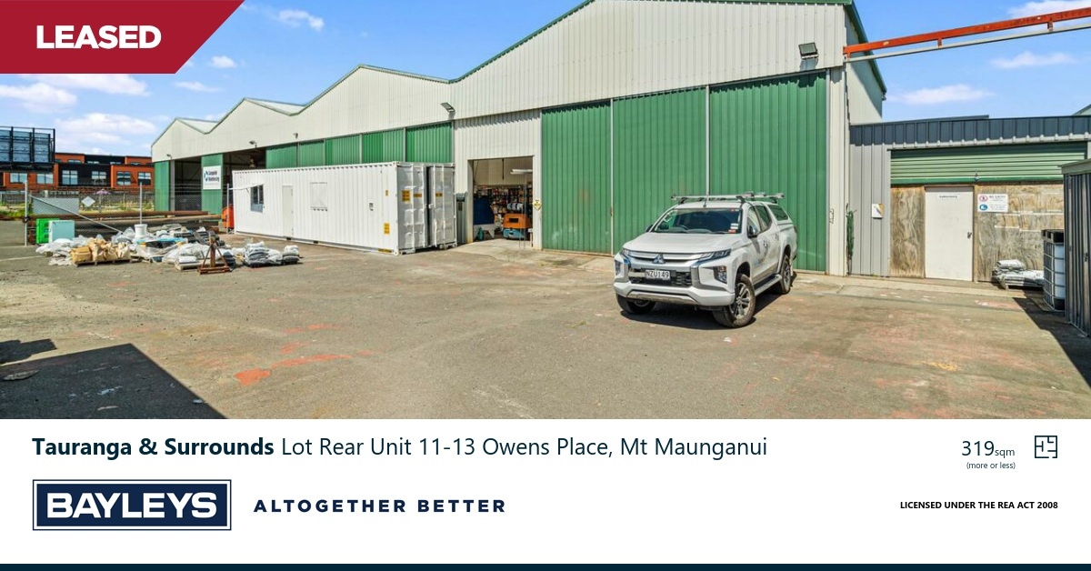 Commercial Asking Price NZ$58,000 + GST: Lot Rear Unit 11-13 Owens ...