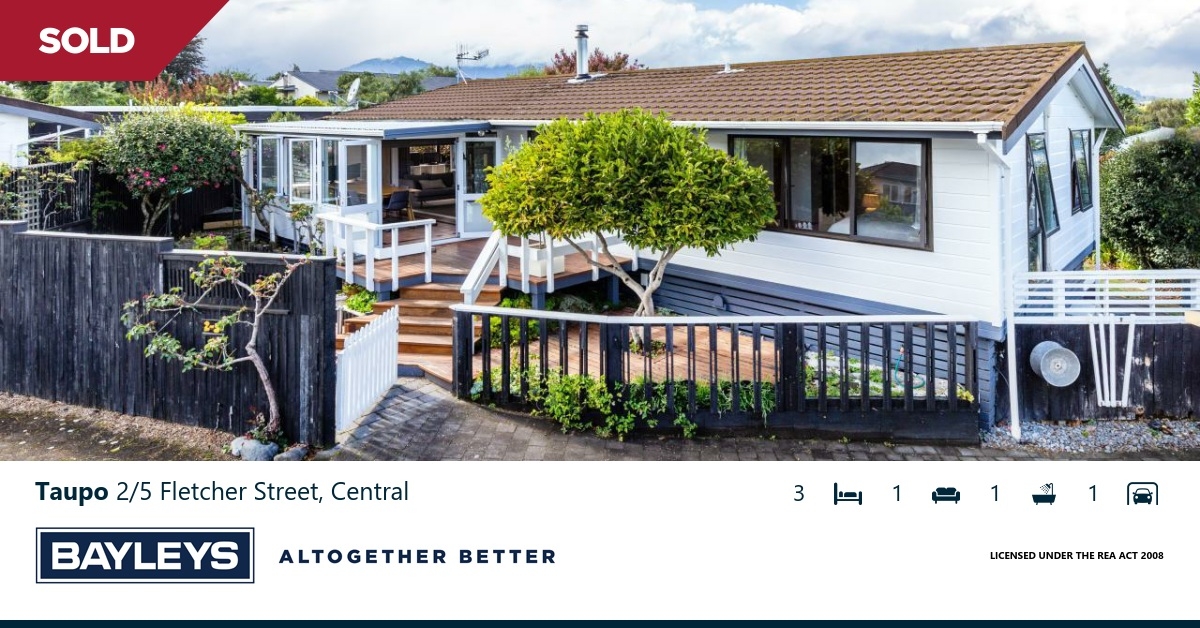 Residential Auction: 2/5 Fletcher Street, Taupo, Taupo | Bayleys