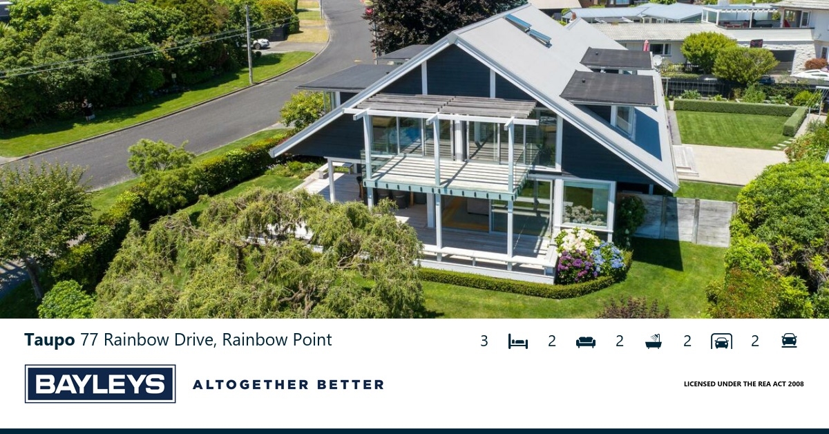 Residential Auction 77 Rainbow Drive, Rainbow Point, Taupo Bayleys