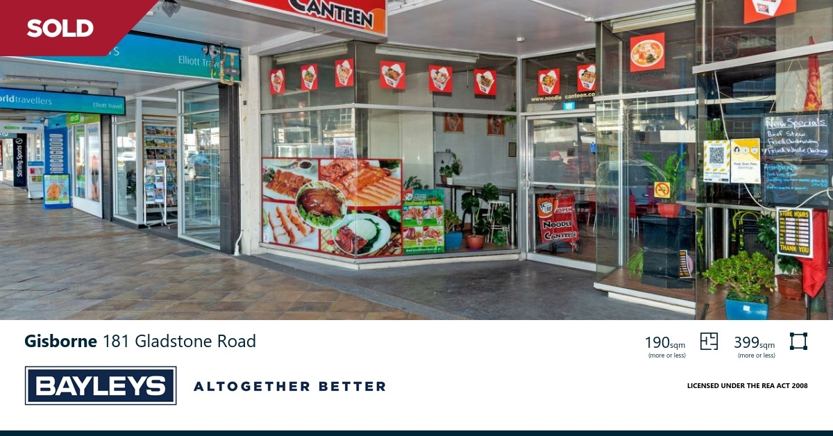 Commercial For Sale By Negotiation: 181 Gladstone Road, Gisborne ...