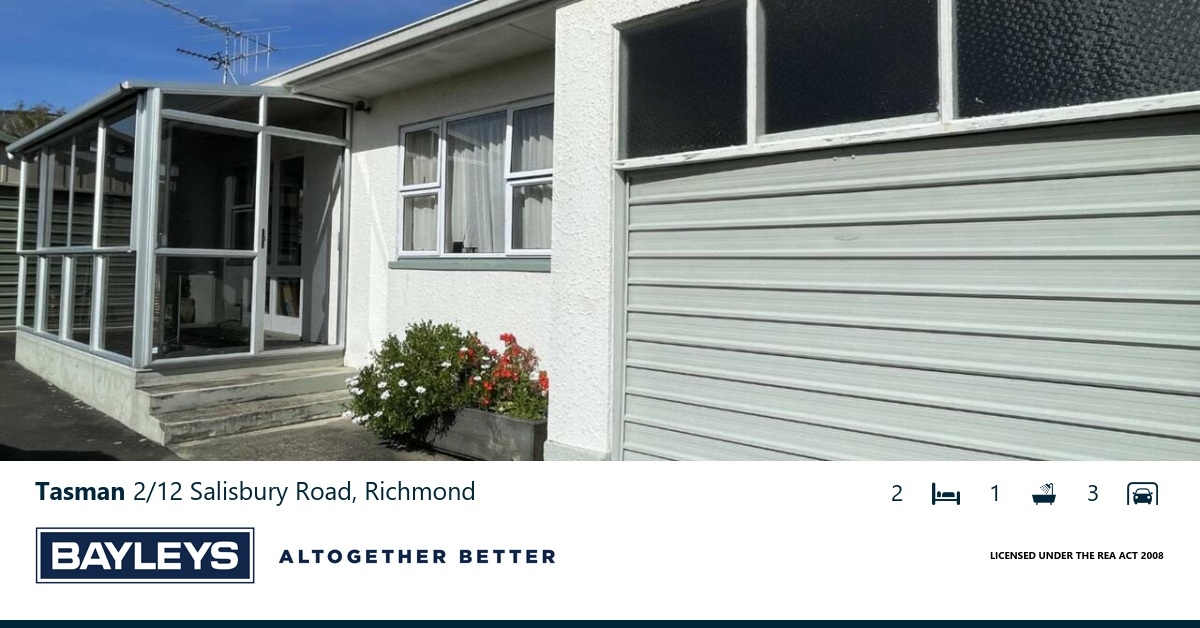 Residential For Rent NZ$470 per week: 2/12 Salisbury Road, Richmond ...