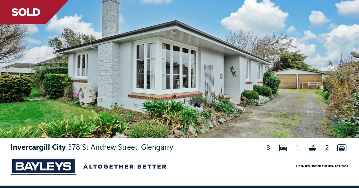 Residential Asking Price NZ445,000 378 St Andrew Street, Glengarry