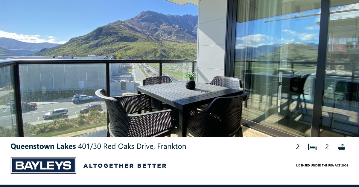 Residential For Rent NZ795 per week 401/30 Red Oaks Drive, Frankton, Queenstown Lakes Bayleys